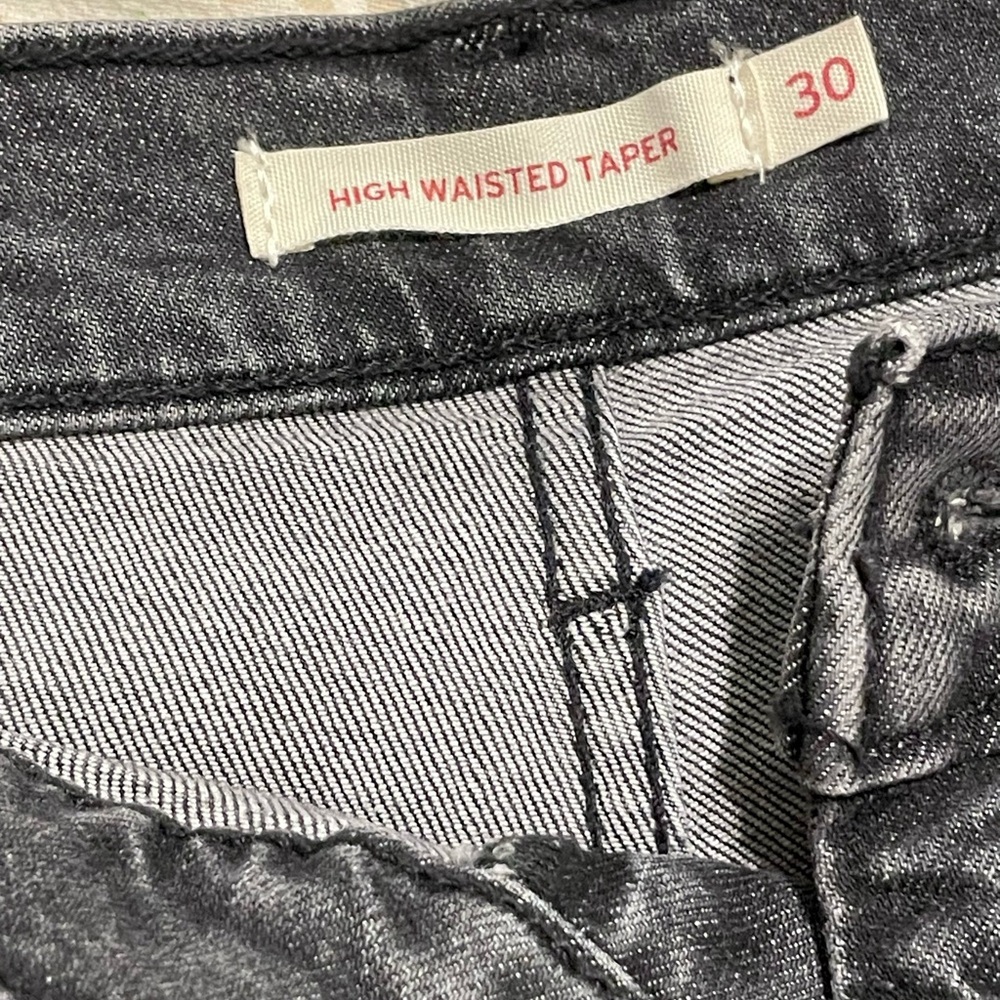 Levi's High Rise Jeans - Charcoal Gray - Picture 2 of 7